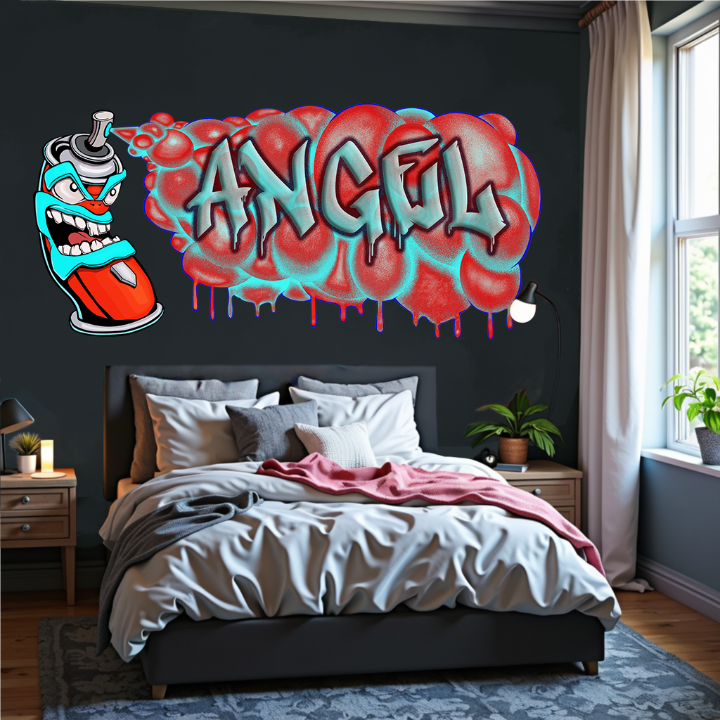 Custom Graffiti Spray Paint Can Wall Decal – “Stan the Can” Art Sticker with Personalized Name – Urban Street Art Decor – Room Mural (Copy) (Copy) (Copy) (Copy) (Copy)