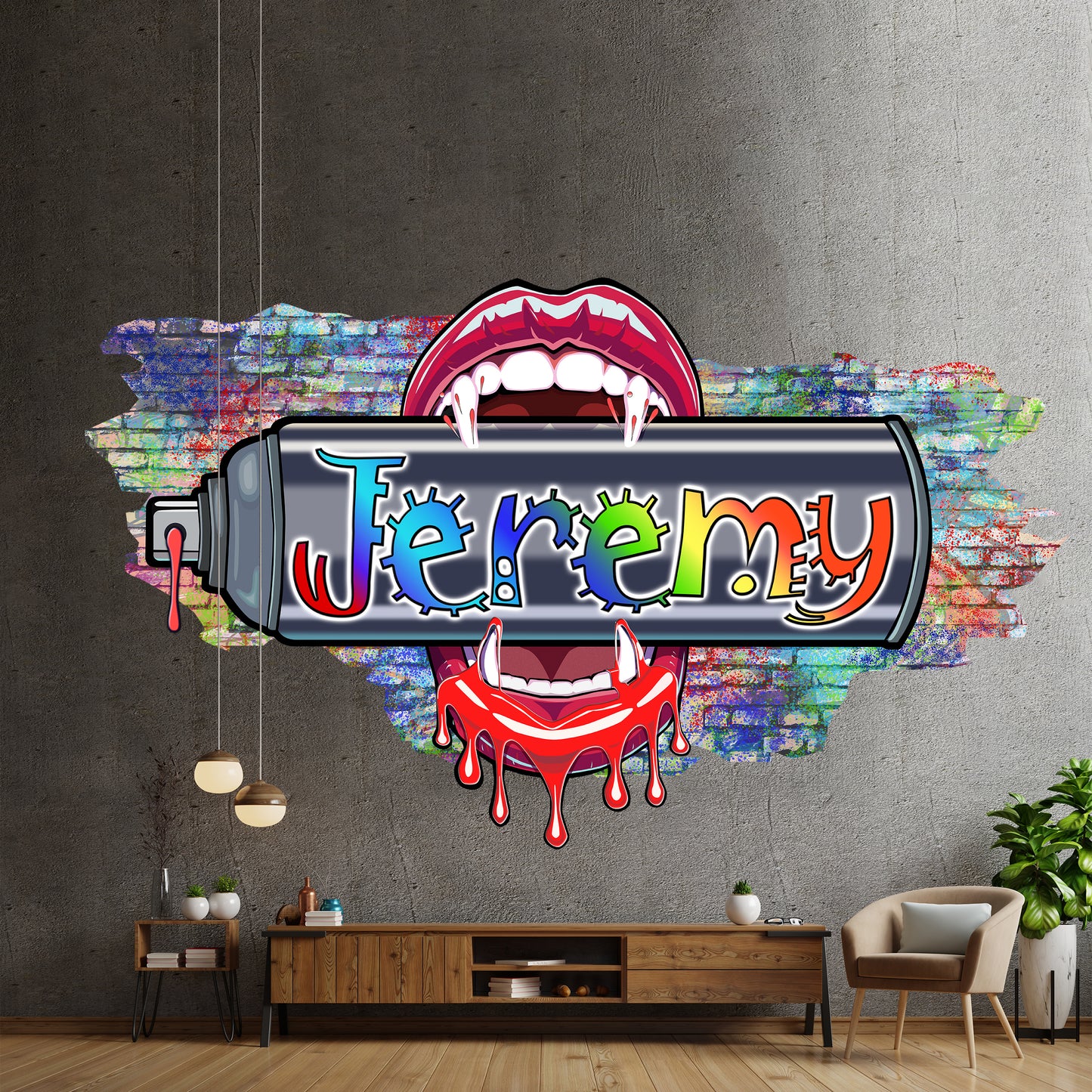 Urban Bite vinyl decal Playful font