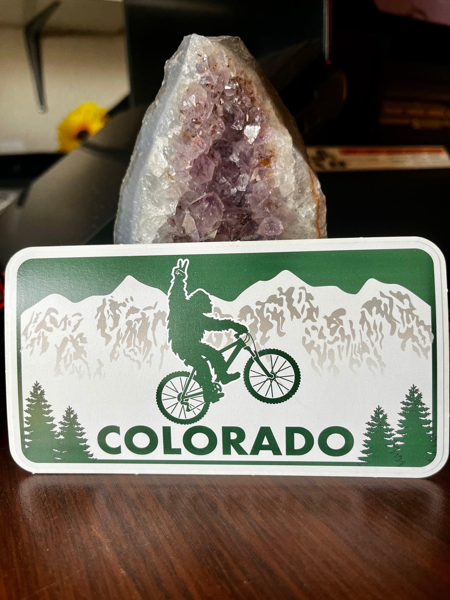 Custom Colorado License plate Bigfoot Sticker