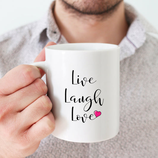 HEART PRINTED MUG, Ceramic Coffee Mug, Love Quote Cup, Microwave Safe Mug, Handmade Tea Mug, Couple Coffee Cup