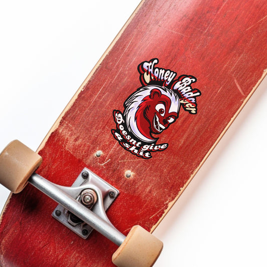 Honey Badger Bust Vinyl Decal – “Honey Badger Doesn’t Give a Sh*t”