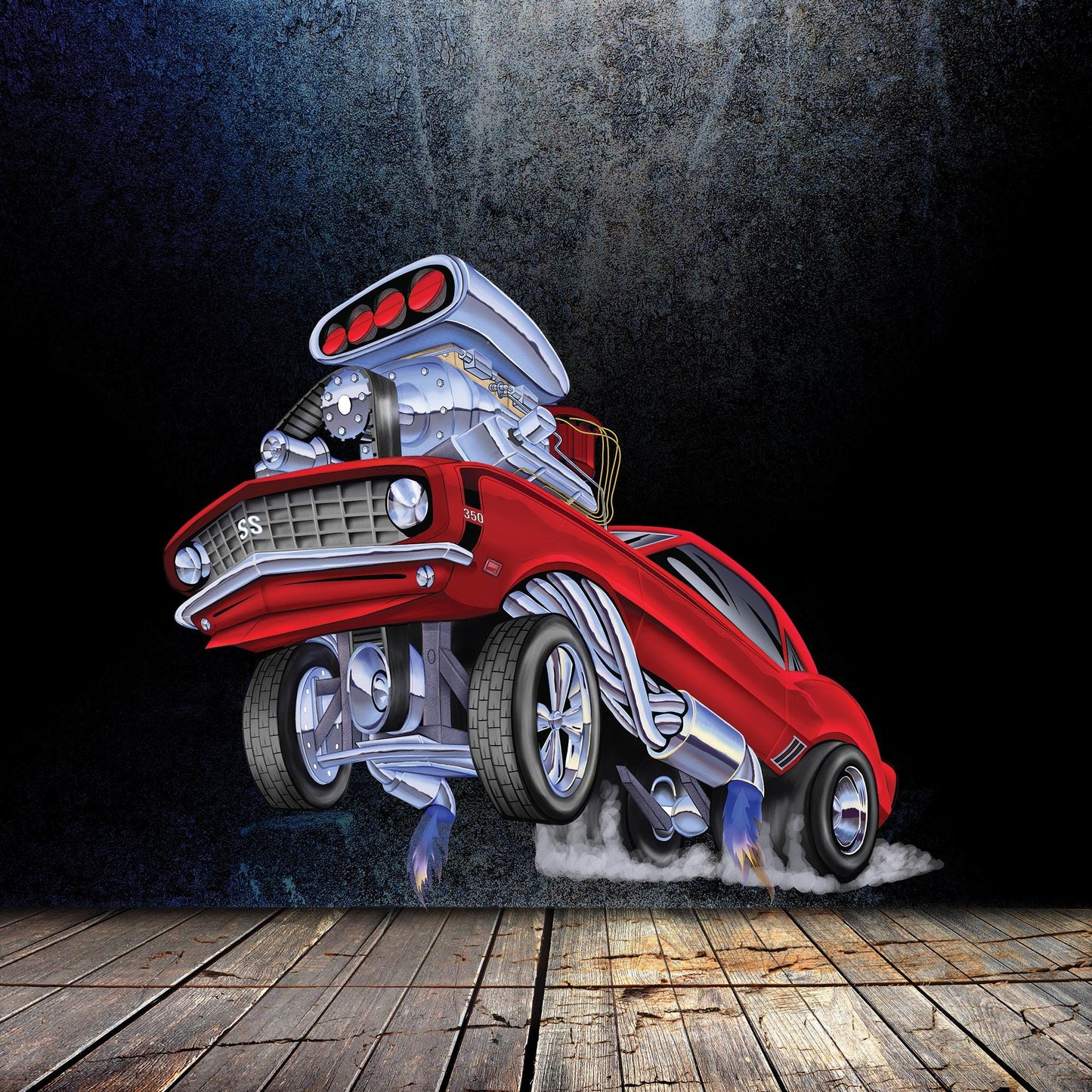 Camaro Wall Sticker, Classic Car Wall Decal, Boys Room Decor, Garage Wall Art, Racing Decals, Removable Wall Decal, Man Cave Decor