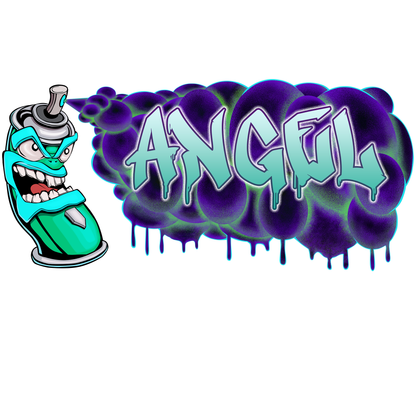 Custom Graffiti Spray Paint Can Wall Decal – “Stan the Can”-2 Art Sticker with Personalized Name – Urban Street Art Decor – Room Mural