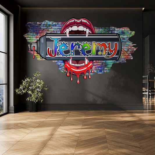 Urban Bite vinyl decal Playful font