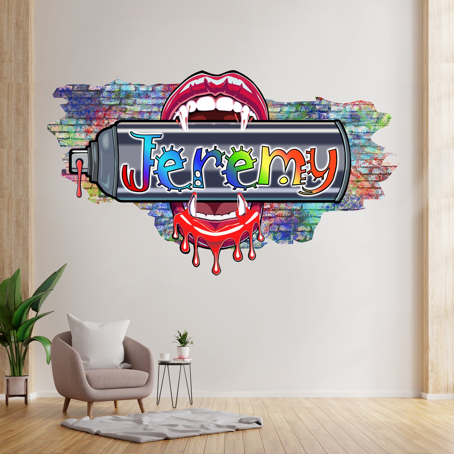 Urban Bite vinyl decal Playful font
