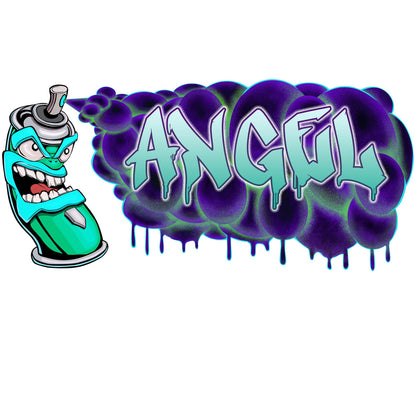 Custom Graffiti Spray Paint Can Wall Decal – “Stan the Can” Art Sticker