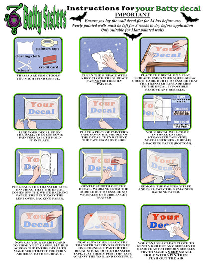 Whimsical Mushroom House vinyl wall decal