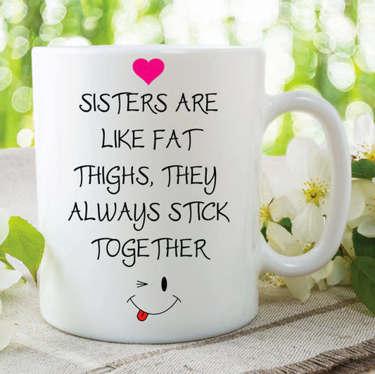 SISTER COFFEE MUG | Ceramic Coffee Cup | Novelty Tea Cup | Funny Sister Mug