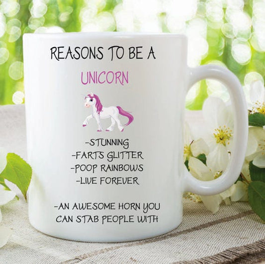 UNICORN FART MUG, Funny Unicorn Mug, Poop Rainbow Mug, Funny Joke Mug, Funny Quote Mug, Glossy Coffee Mug