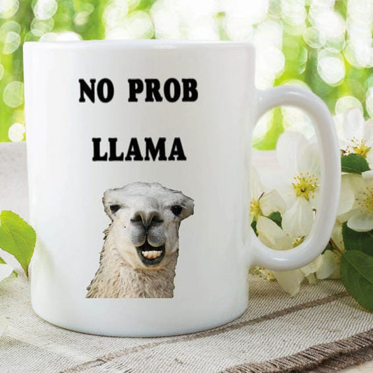 LLAMA COFFEE MUG,Funny Llama Cup,Llama Print Mug,Funny Novelty Cup,Llama Lover Gift,Cute Llama Mug,Funny Quote Mug,