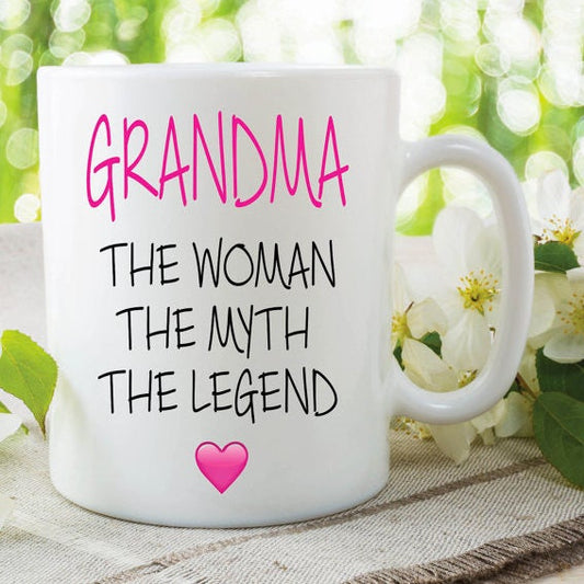 GRANDMA COFFEE MUG, Printed Coffee Mug, Grandma Mug Gift, Coffee And Tea Cup, Gift For Grandma, Ceramic Tea Cup