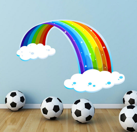 Rainbow Wall Decal, Rainbow Wall Decor, Baby Bedroom Decor, Rainbow Wall Art, Nursery Decal, Kids Room Decal, Rainbow Art Sticker