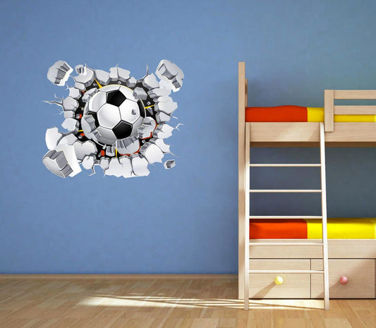 SOCCER BALL DECAL, Sport Wall Decal, Game Room Decal, Football Field Decal, Window Frame Mural, New Home Décor