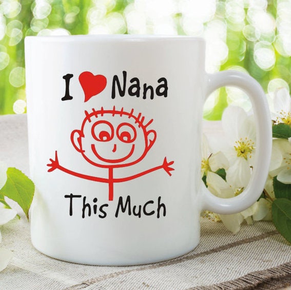 MUGS FOR NANA, Funny Nana Mug, I Love Nana Very Much Mug, Gift From Grandkids, Microwave Safe Cup, Glossy Coffee Mug