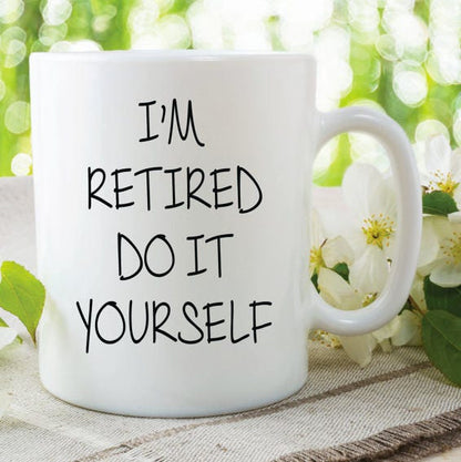 Retirement Coffee Mug, Funny Work Mug, Coworker Gift, Handmade Coffee Cup, Ceramic Tea Mug, Sarcastic Coffee Mug, Farewell Gift