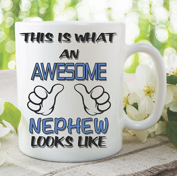 NEPHEW COFFEE MUG, Funny Coffee Mug, White Tea Mug, Gift For Nephew, Family Member Mug, Microwave Safe Mug