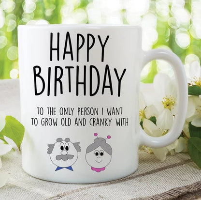 Grandma Mug, Grandpa Mug, Happy Birthday Cup, Coffee Mug For Grandma, Grandpa Tea Cup, New Grandma Mug, Gift for Grandma and Grandpa
