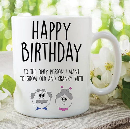 Grandma Mug, Grandpa Mug, Happy Birthday Cup, Coffee Mug For Grandma, Grandpa Tea Cup, New Grandma Mug, Gift for Grandma and Grandpa