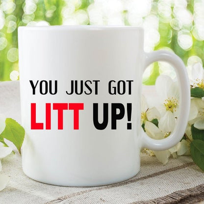 INSPIRED COFFEE MUG, Co Worker Mug, You Just Got Litt Up Mug, Best Birthday Gift, Office Coffee Cup, Motivational Mug