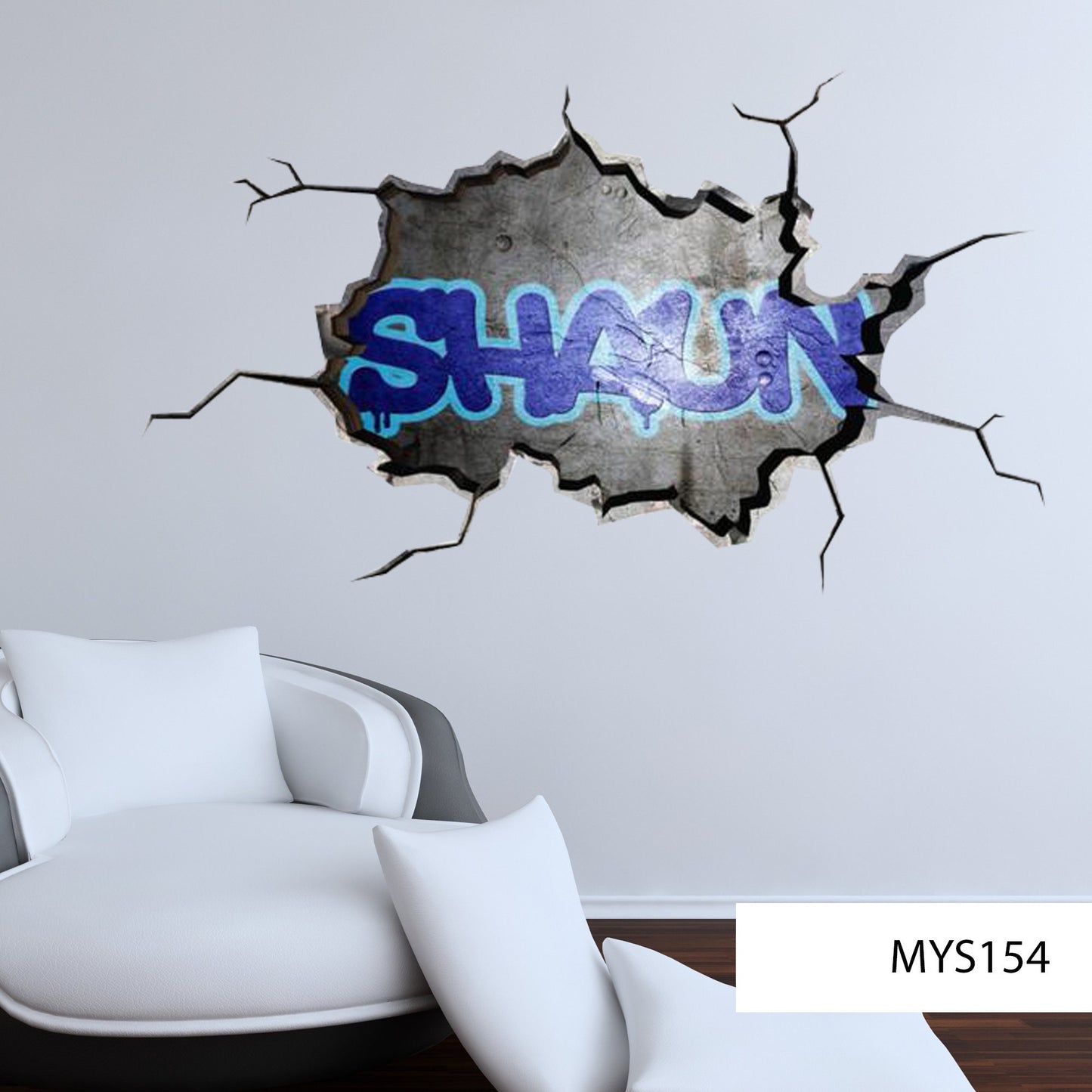 Personalized Graffiti Wall Art Decal, Custom Name Hip Hop Sticker, Street Art Background, Vinyl Graffiti Mural, Kids Room Decor, Custom Gift