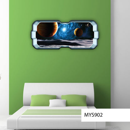 GALAXY WALL PRINTS, Space Wall Stickers, Stars And Planets Sticker, Space Wall Decal, Solar System Sticker, Astronaut Decor Gift