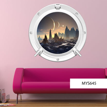 Fantasy Galaxy Sticker: Mystical Space Elements, Dreamy Stars & Nebulae, Enchanted Universe Imagery, Magical Room Decor, Vinyl Masterpiece