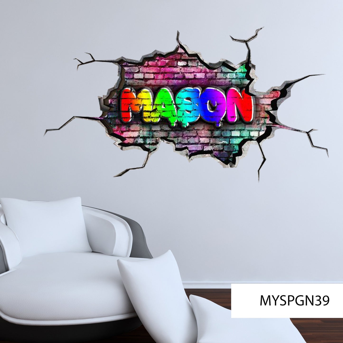 PERSONALIZED WALL DECAL, Graffiti Wall Art, Custom Wall Sticker, Gift For Kids, Graffiti Sticker, Graffiti Name Wall Decal, Wall Decor