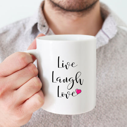 HEART PRINTED MUG, Ceramic Coffee Mug, Love Quote Cup, Microwave Safe Mug, Handmade Tea Mug, Couple Coffee Cup