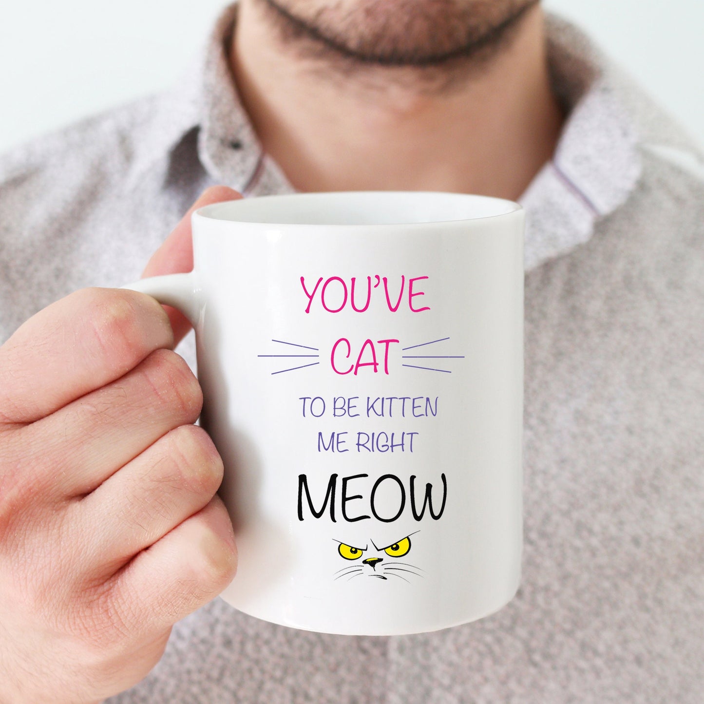 FUNNY CAT MUG, Cat Lover Coffee Mug, Funny Coffee Mug, Sarcastic Coffee Cup, Handmade Coffee Cup, Cute Coffee Mug, Tea Mug, Gift Mug