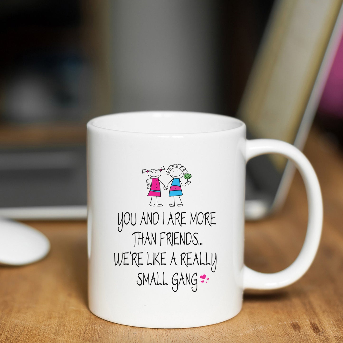 SMALL GANG MUG, Novelty Quotes Mug, Humour Coffee Cup, Printed Coffee Mug, Kitchen Accessories, 15oz Tea Cup, Handmade Tea Mug