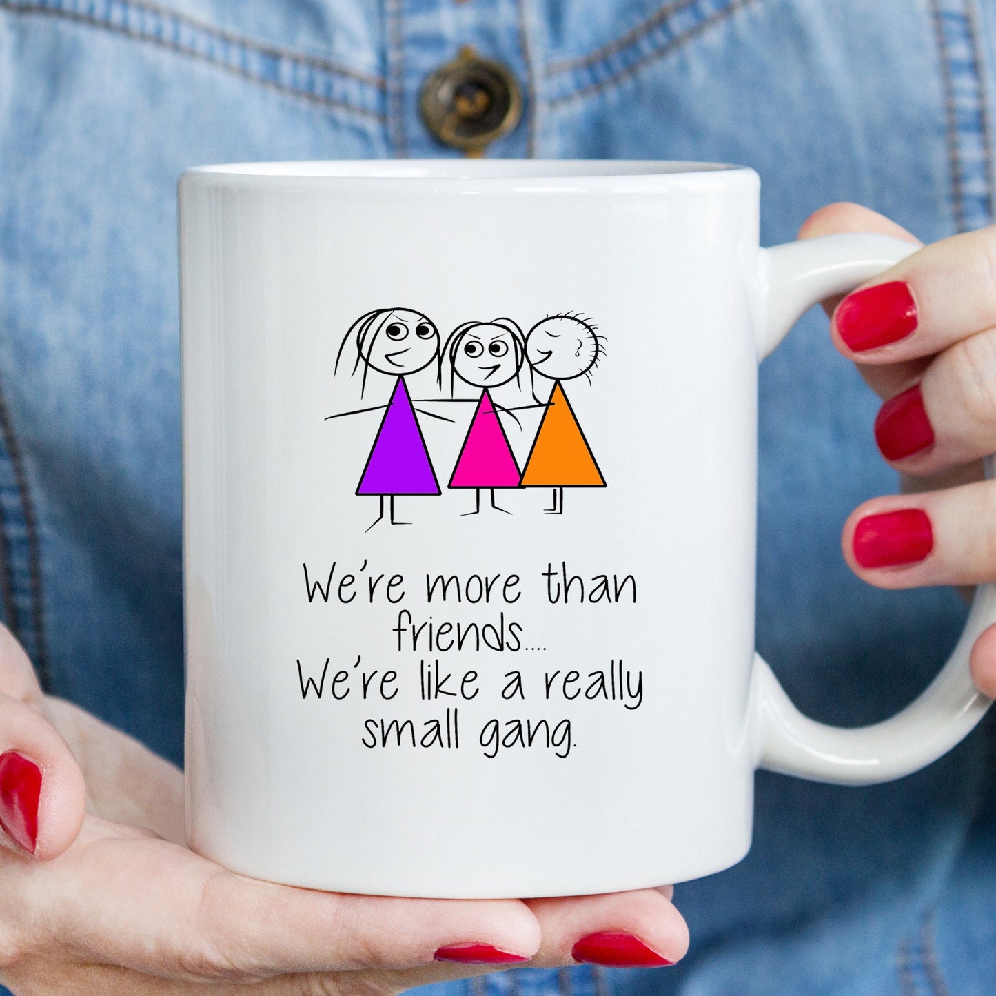 FRIENDS FOREVER MUG, Sublimation Mug, Funny Novelty Mug, Gift For Friend, Small Gang Mug, Kitchen Accessories, Printed Coffee Mug