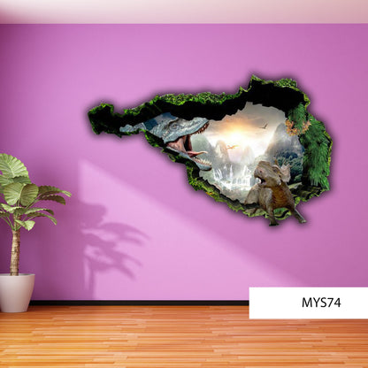 Tyrannosaurus Rex Decal, Boy Room Decal, Dino Kids Decor, Dinosaur Sticker, Jurassic World Vinyl Decal, Peel and Stick Dino, Dino Wall Decal