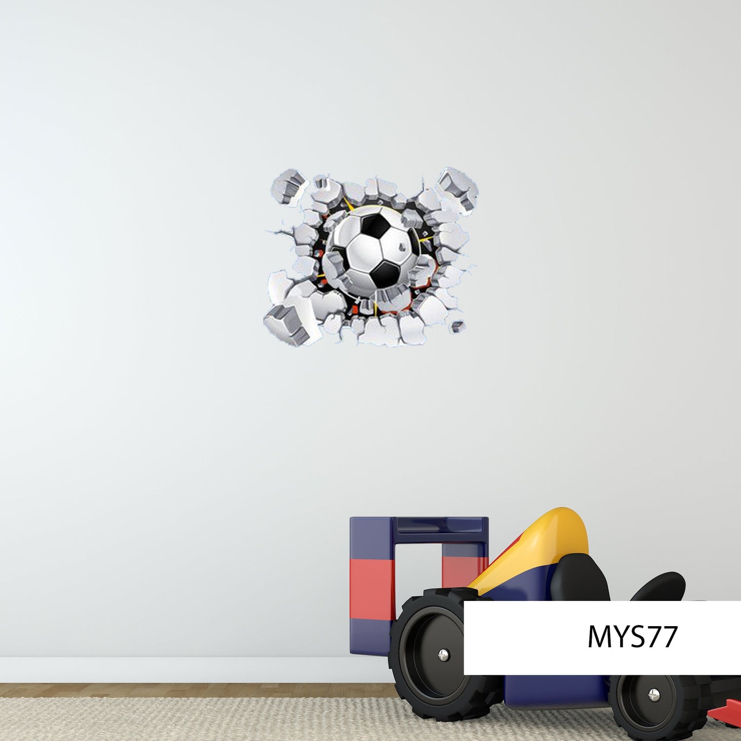 SOCCER BALL DECAL, Sport Wall Decal, Game Room Decal, Football Field Decal, Window Frame Mural, New Home Décor