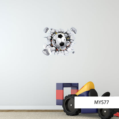 SOCCER BALL DECAL, Sport Wall Decal, Game Room Decal, Football Field Decal, Window Frame Mural, New Home Décor