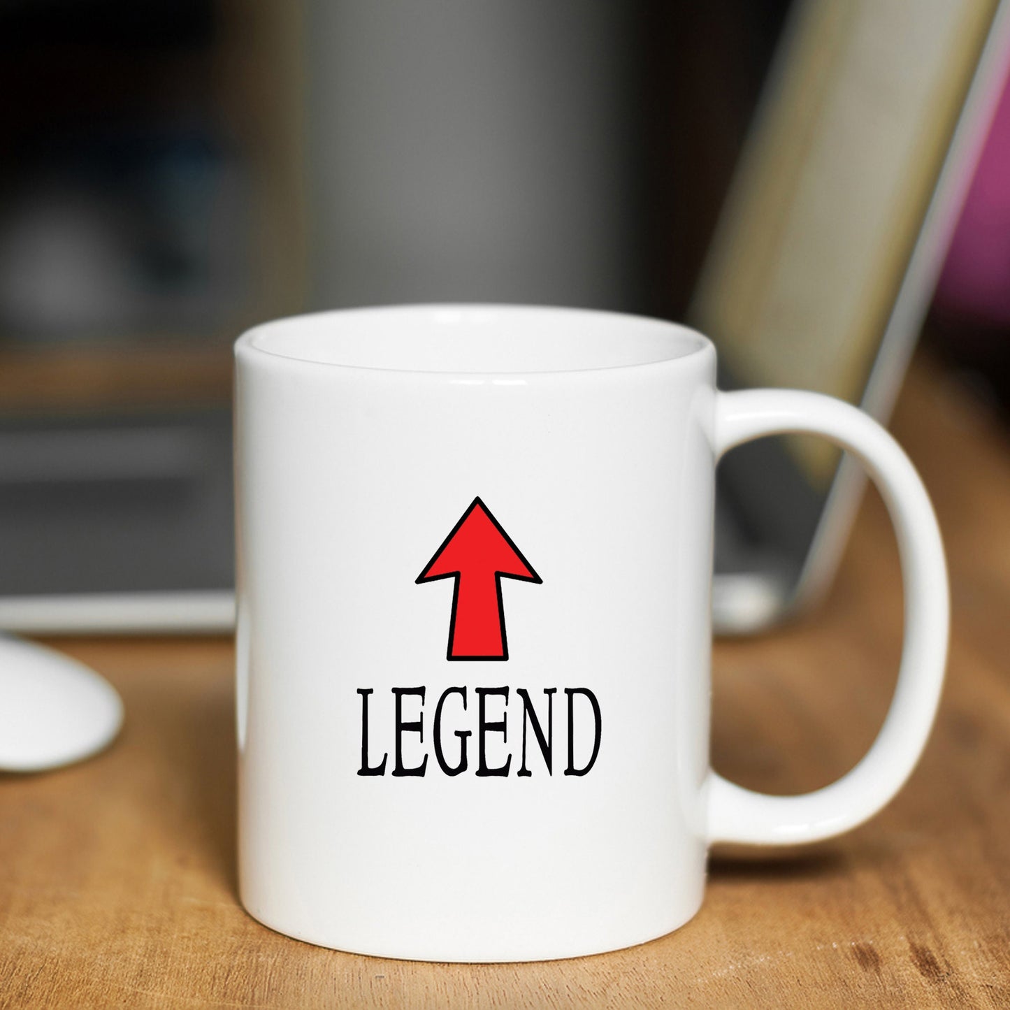 LEGEND COFFEE MUG,Arrow Print Cup,Mug For Legends, 15oz Coffee Mug, Mug For Father, Valentines Day Mug, Mug For Friend