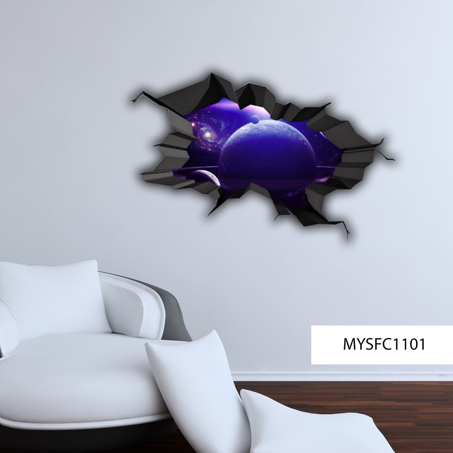 GALAXY WALL DECAL, 3d Wall Stickers, Planet Wall Decal, 3d Galaxy Wall Mural, Wall Sticker Vinyl, Space Wall Mural