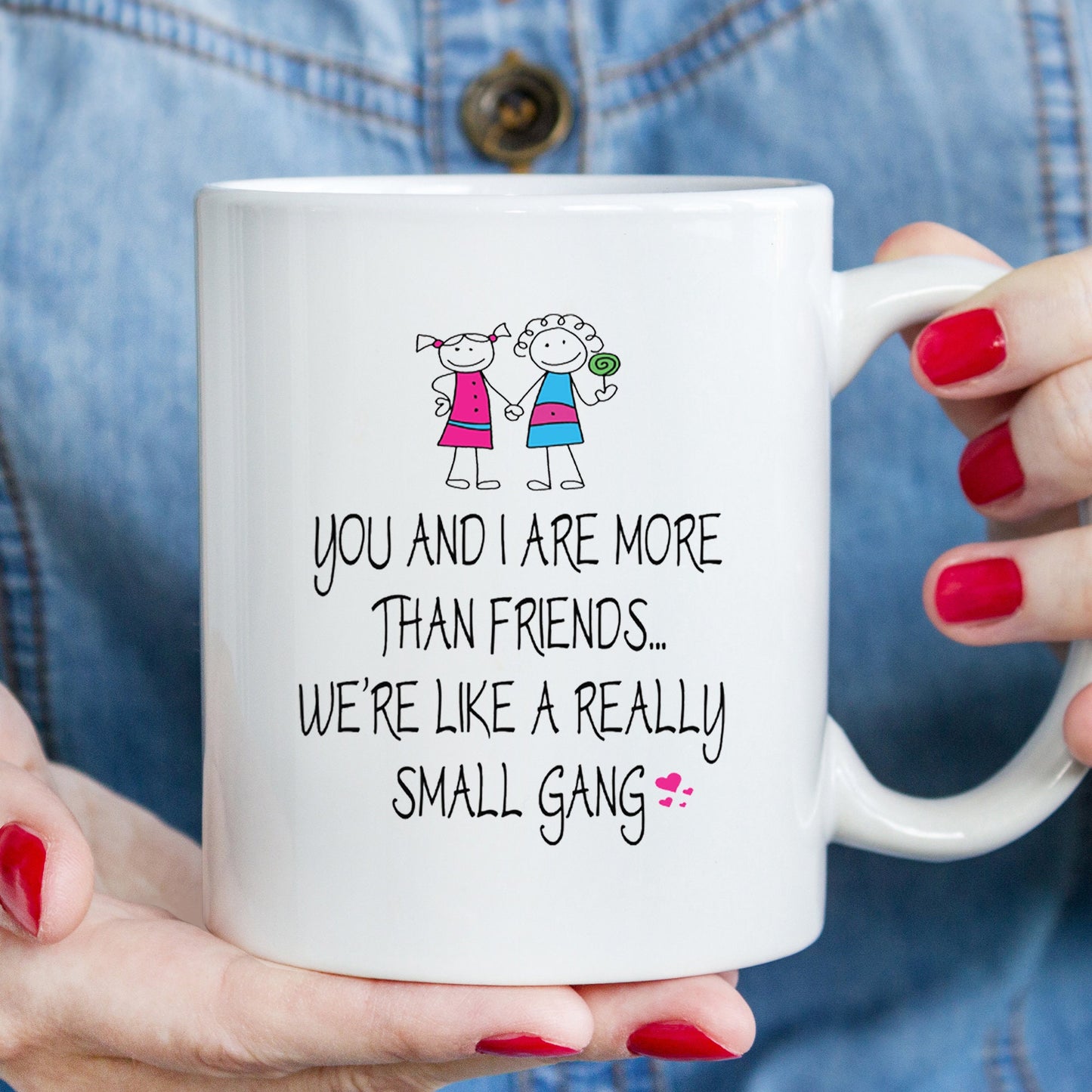 SMALL GANG MUG, Novelty Quotes Mug, Humour Coffee Cup, Printed Coffee Mug, Kitchen Accessories, 15oz Tea Cup, Handmade Tea Mug