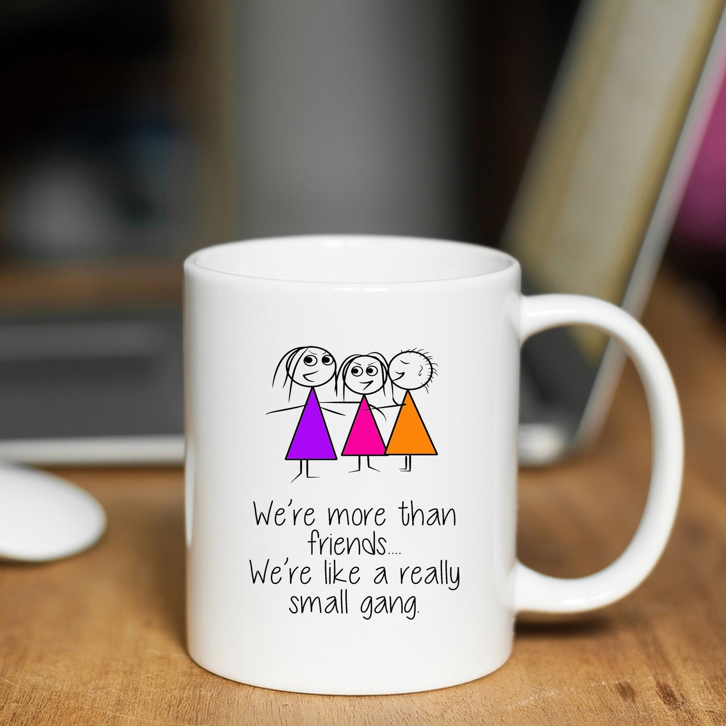 FRIENDS FOREVER MUG, Sublimation Mug, Funny Novelty Mug, Gift For Friend, Small Gang Mug, Kitchen Accessories, Printed Coffee Mug