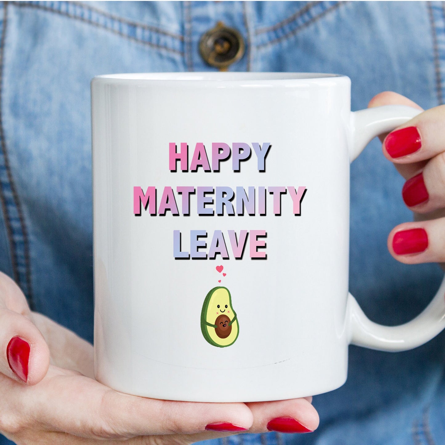 MATERNITY LEAVE MUG, Funny Rude Mugs, Maternity Mom Gift, Printed Tea Cup, Glossy Coffee Mug, Glossy Coffee Mug, Multi-Color Tea Mug