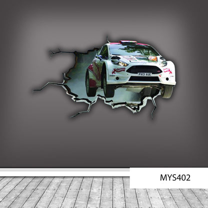 CAR WALL STICKER, Galaxy Wall Mural, 3D Wall Decor, Wall Sticker Vinyl, Cracked Wall Decal, Deep Space Decal