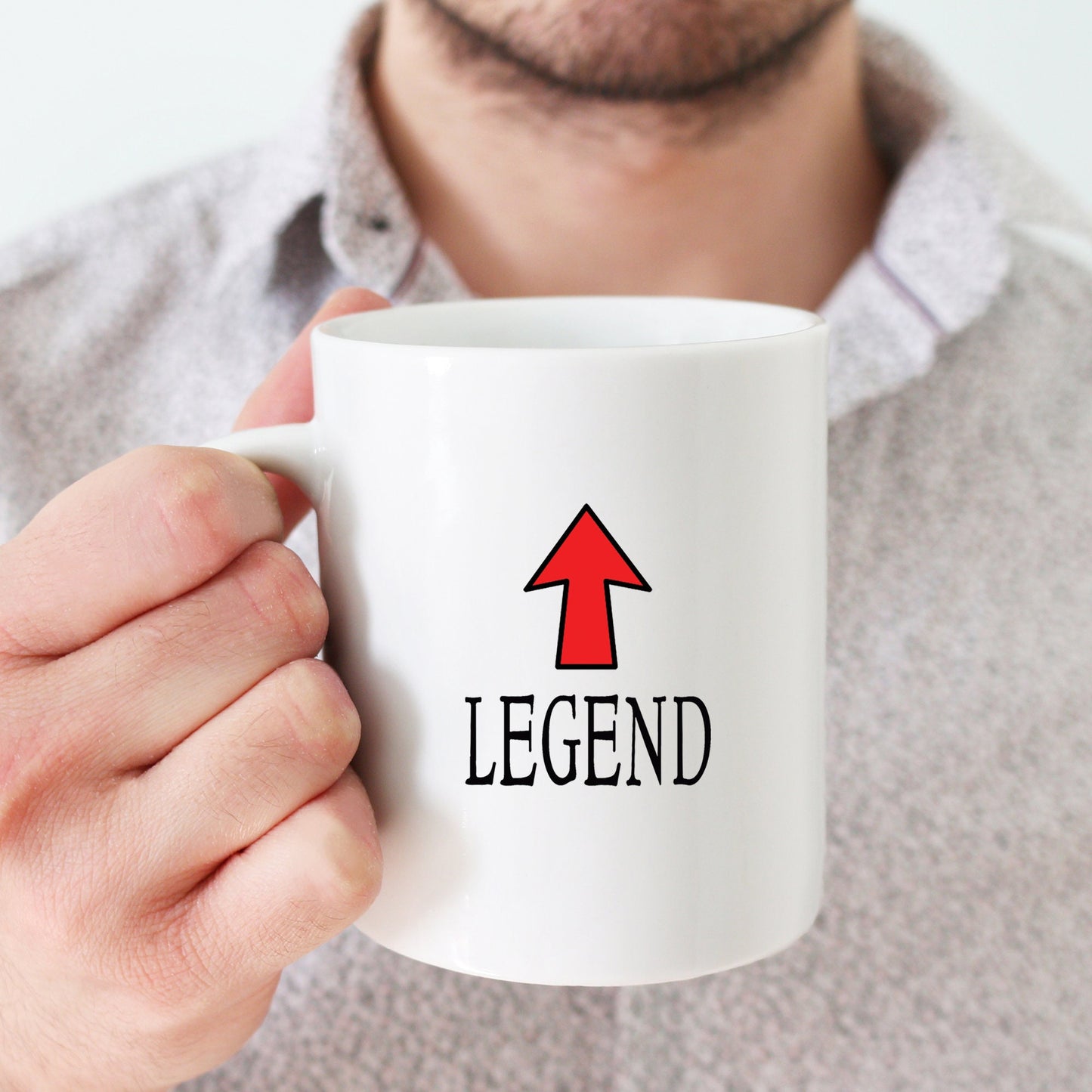 LEGEND COFFEE MUG,Arrow Print Cup,Mug For Legends, 15oz Coffee Mug, Mug For Father, Valentines Day Mug, Mug For Friend