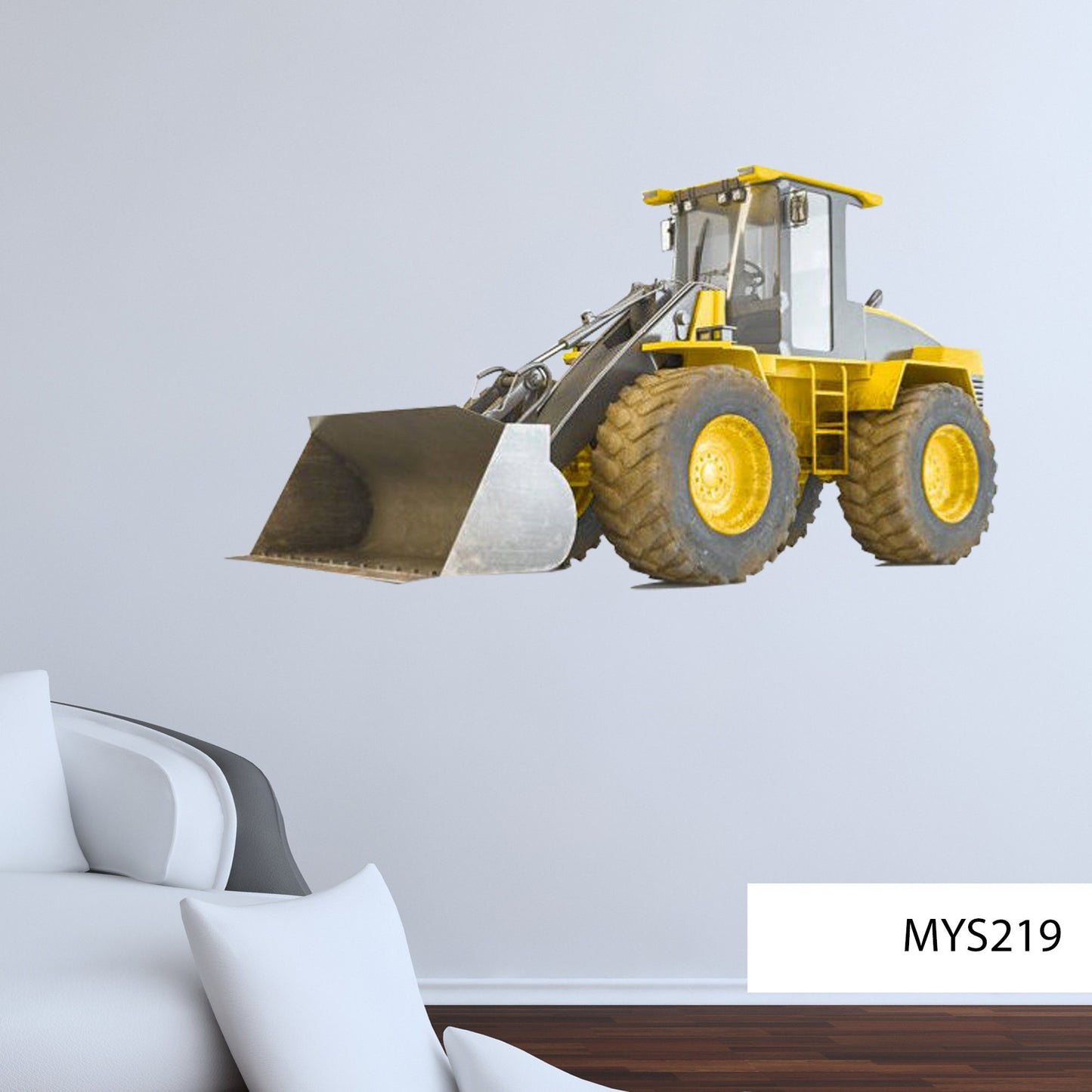 Tractor Digger JCB Truck Bulldozer Wall Sticker Decal Transfer    Mural Girls Boys Bedroom Wall Stickers MYS219