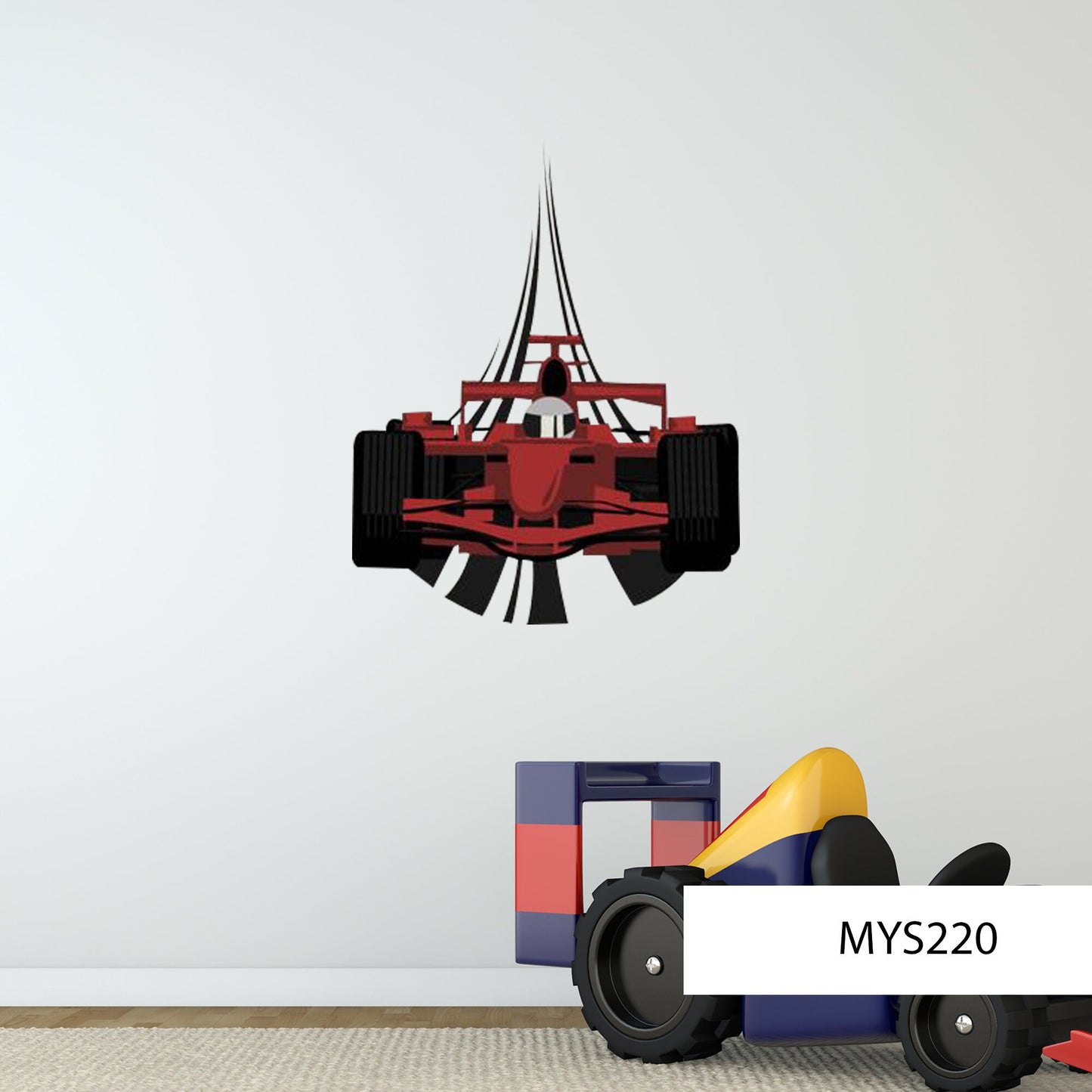 Race Car Wall Decal, Boys Bedroom Wall Sticker, Race Car Sticker, Vinyl Wall Mural, Race Car Decor, Sports Car Wall Art