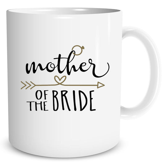 Mother Of The Bride Coffee Mug, Bride Coffee Cup, Coffee Lover Gift, Ceramic Coffee Mug, Wedding Gift, Novelty Coffee Mug, Unique Tea Cup