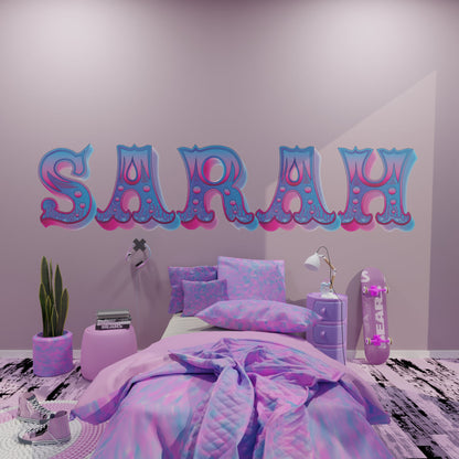 High-Quality Custom Name Wall Decal - Easy Application, Ideal for Nursery, Bedroom, or Home Office - Durable Vinyl, Personalized Sticker