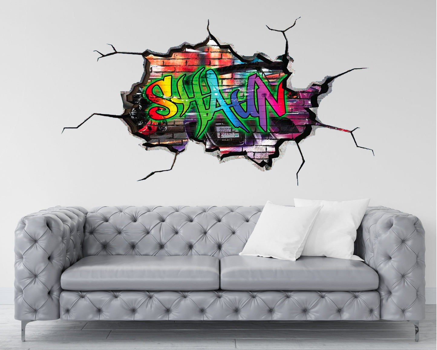 CUSTOM WALL ART, Graffiti Art Decal, Personalized Name Wall Decal, Gift for Kids, Graffiti Wall Decal, Custom Name Sticker, Room Decor