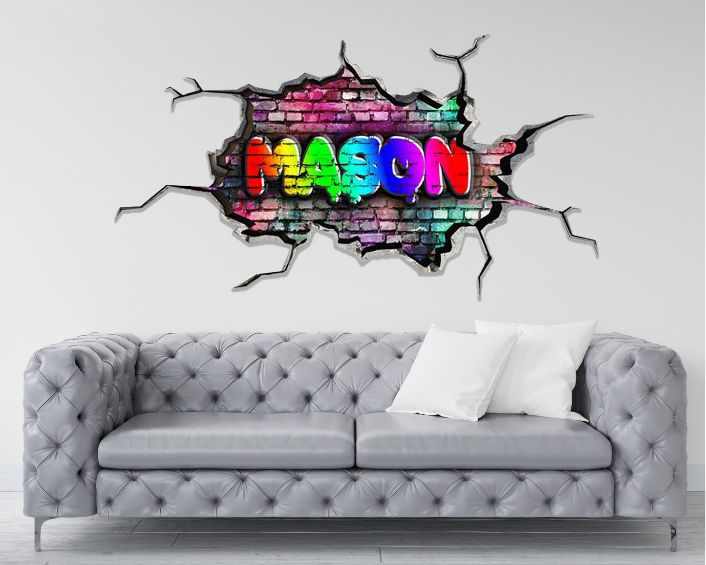 PERSONALIZED WALL DECAL, Graffiti Wall Art, Custom Wall Sticker, Gift For Kids, Graffiti Sticker, Graffiti Name Wall Decal, Wall Decor