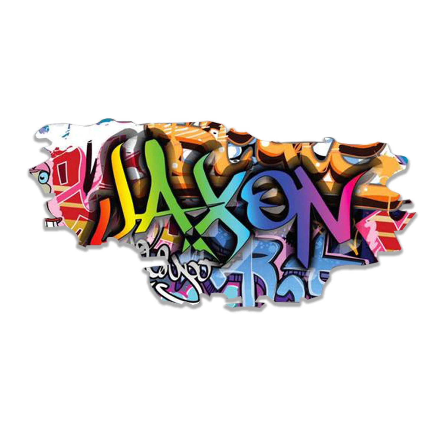 Custom Graffiti Name Wall Decal, Personalized Room Decor, Hip Hop Vinyl Sticker, Removable Wall Mural, Gift for Kids, 3D Wall Art