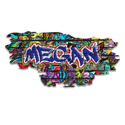 Graffiti Wall Decor - Personalized Name Decal - Custom Art Sticker - Kids' Room Decor - Unique Graffiti Wall Art, Personalized Birthday Gift