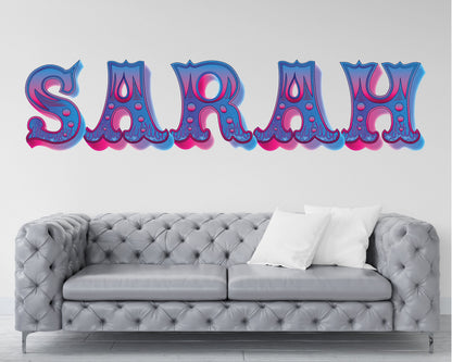 High-Quality Custom Name Wall Decal - Easy Application, Ideal for Nursery, Bedroom, or Home Office - Durable Vinyl, Personalized Sticker